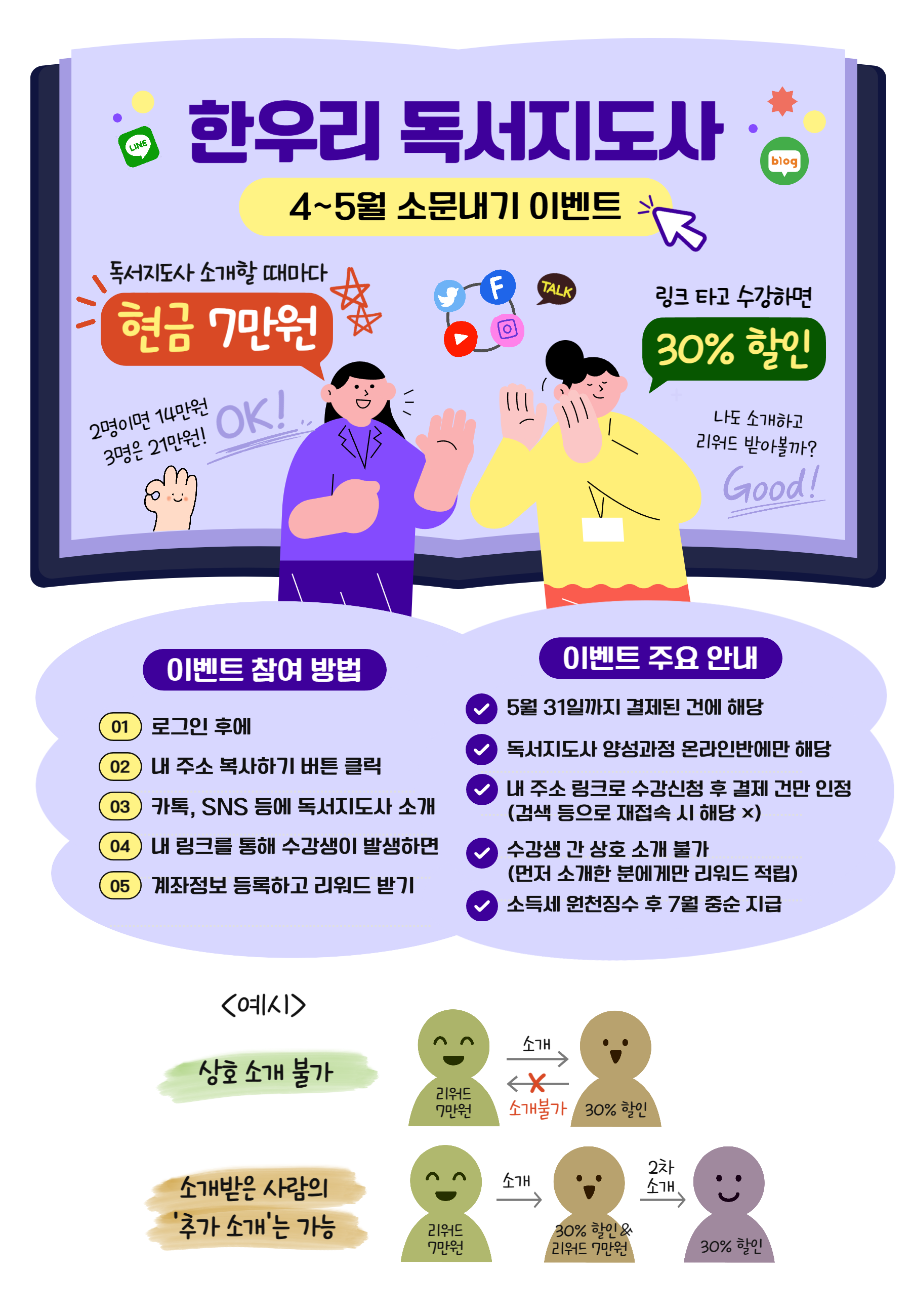 한우리 독서지도사 소문내기 이벤트